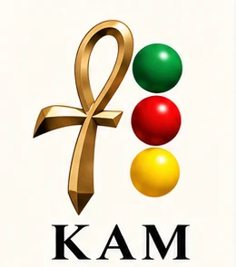 Symbole KAM : l’ankh et les trois perles