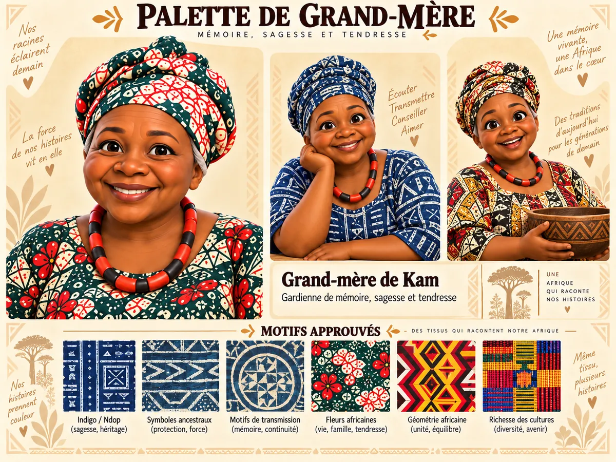 Palette du personnage Grand-mère
