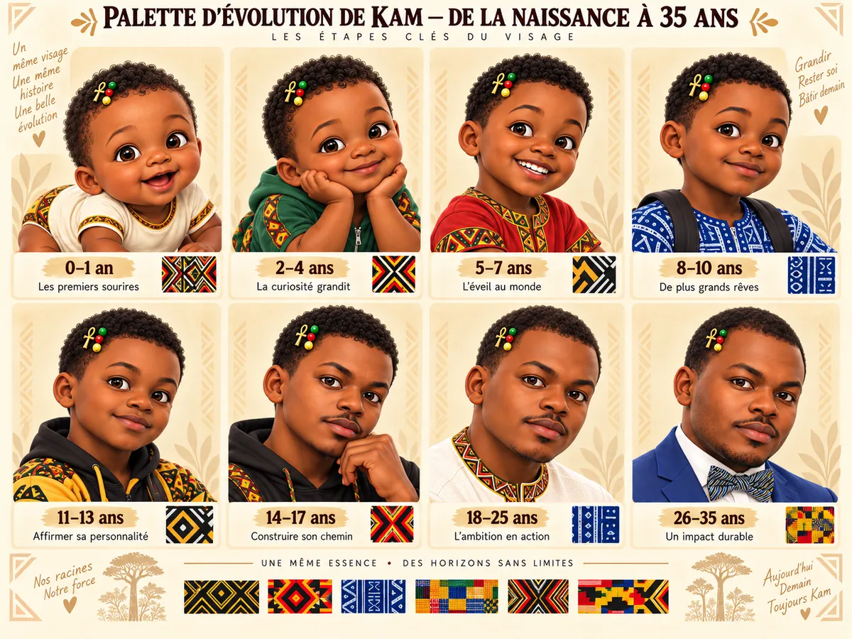Palette du personnage Kam