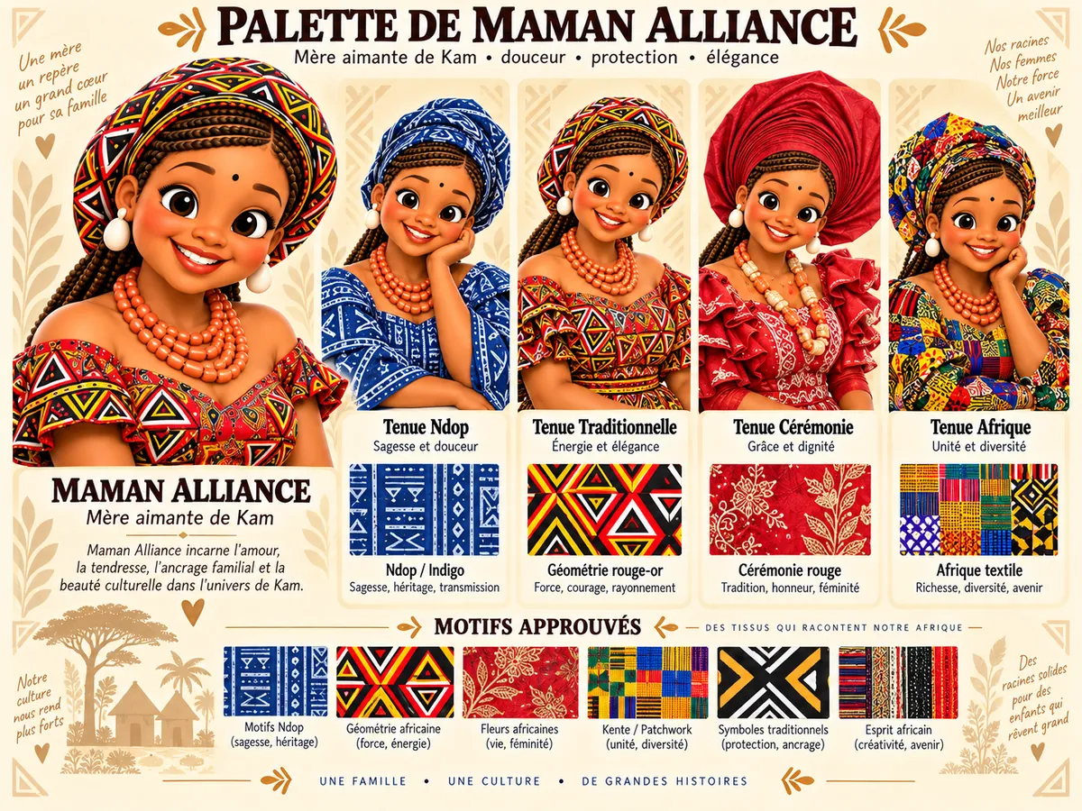 Palette du personnage Maman Alliance