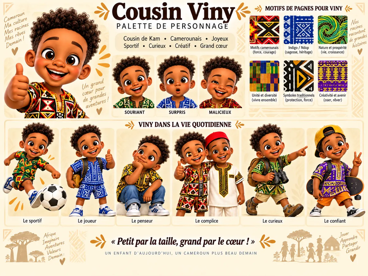 Palette du personnage Viny