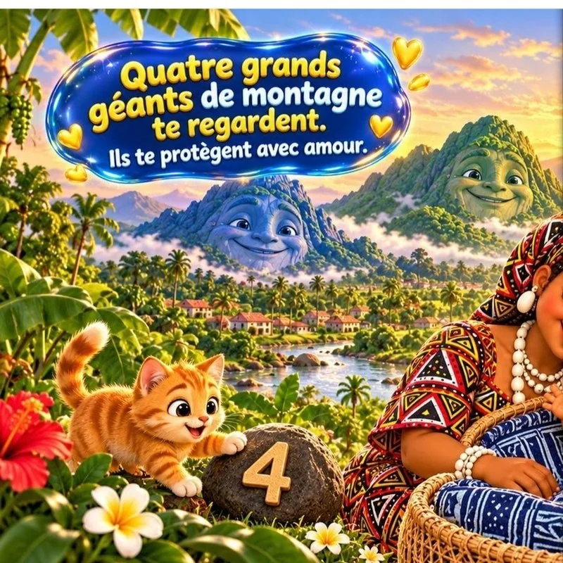 Les quatre géants de la montagne veillent sur Kam.