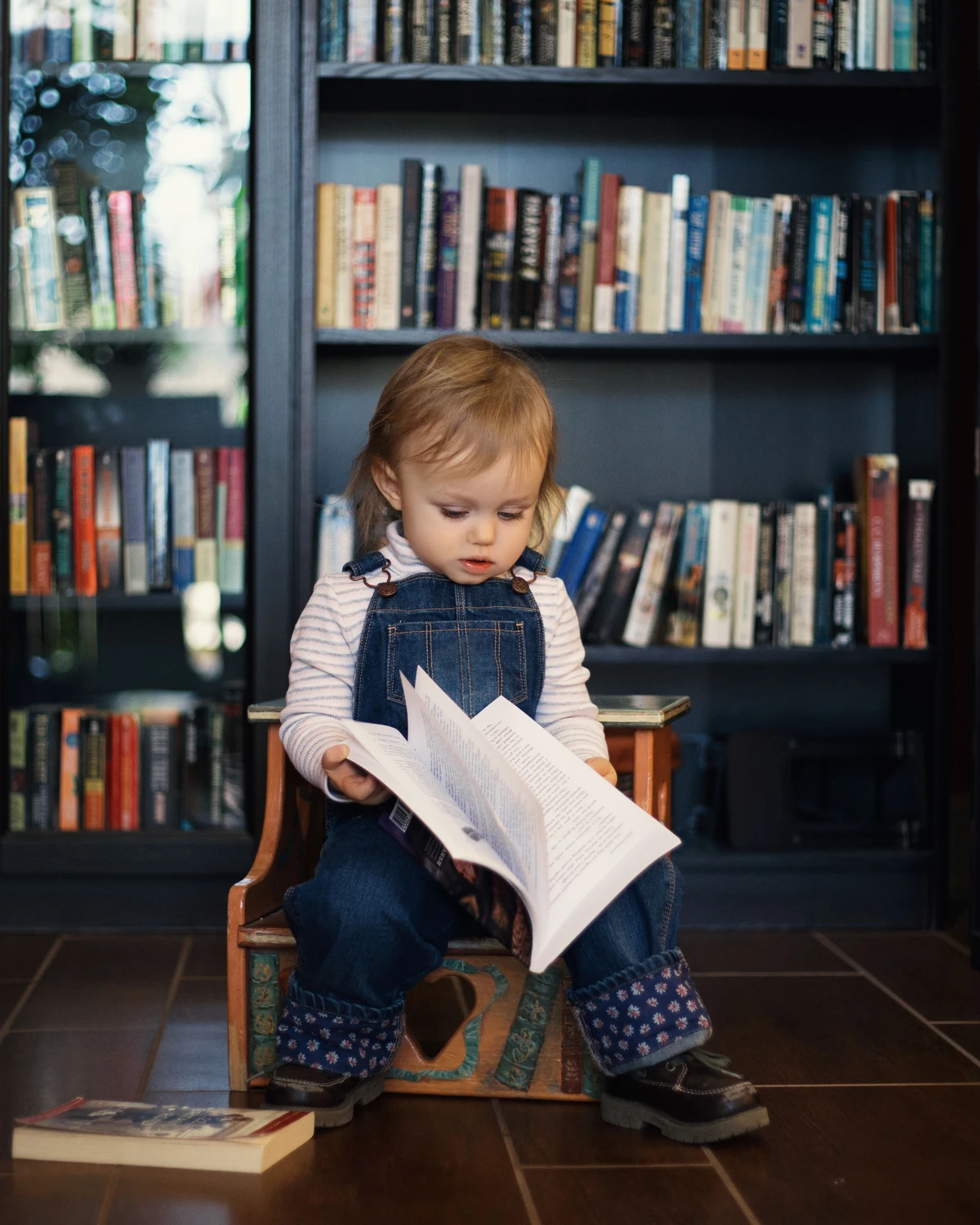 Un tout-petit découvre un livre